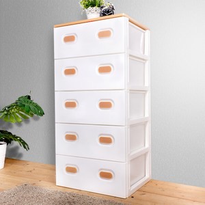 【HOUSE】木天板-TODAY衣物抽屜式五層收納櫃-超大款-5大抽