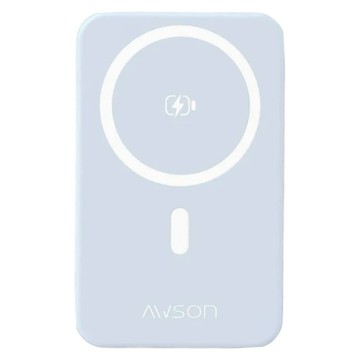 AWSON 歐森 7 IN 1自帶雙線磁吸無線充行動電源 10000mAh Type-C&USB 原廠保固  藍色  AWP-5733