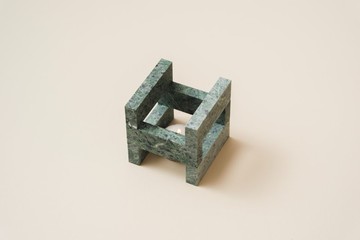 大理石骨牌積木/擴香石 (台灣蛇紋石)