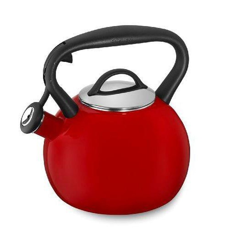 ケトル クイジナート ホーロー やかん 笛吹き IH対応 2L 赤 Cuisinart Valor 2 Qt. Tea Kettle - Red CT  | LINEブランドカタログ