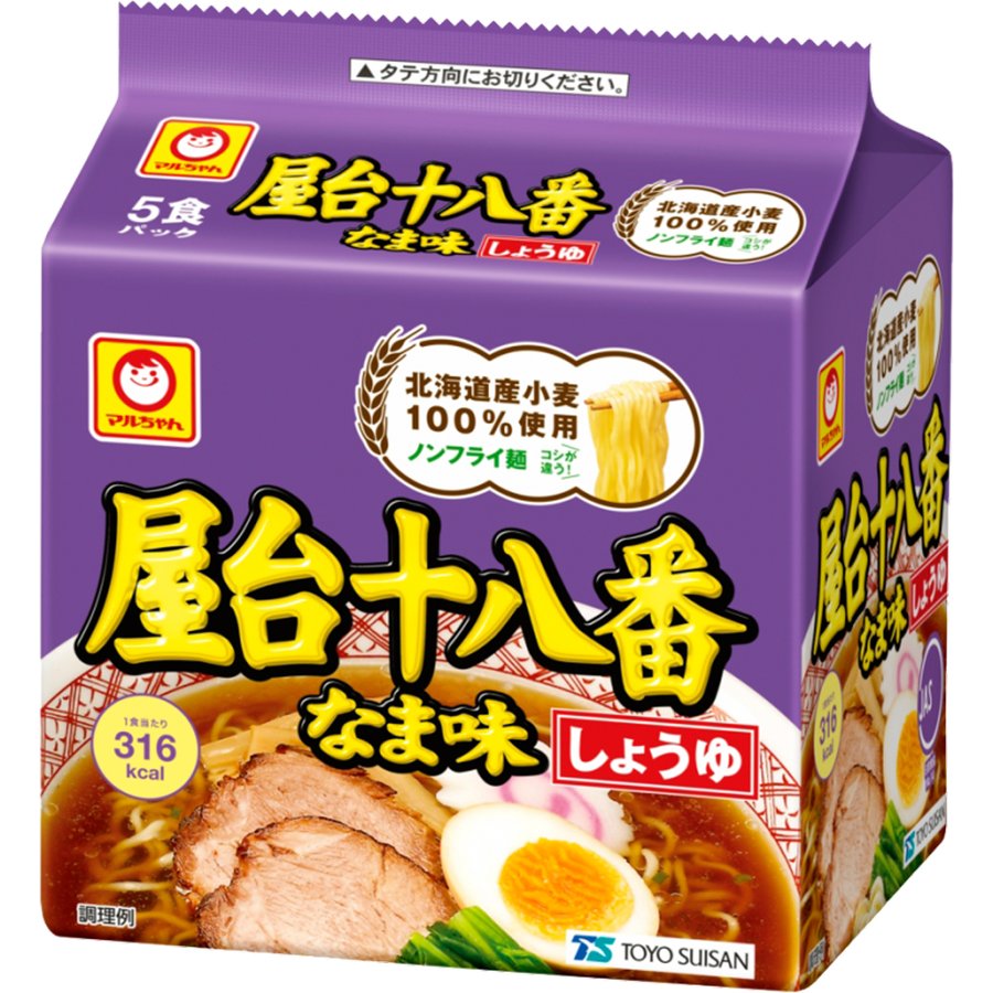 東洋水産 屋台十八番 なま味 しょうゆ 5食パック (97g x 5食入)