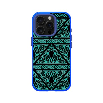 iPhone 16 Pro Clear 激光藍 - Assassin's Creed - Valhalla - Crest Pattern