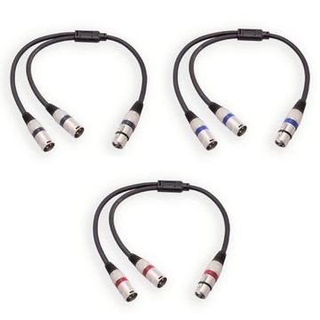 易控王 0.5M XLR佳能母轉雙XLR佳能公 一分二音源線 一母分二公(30-779-01)