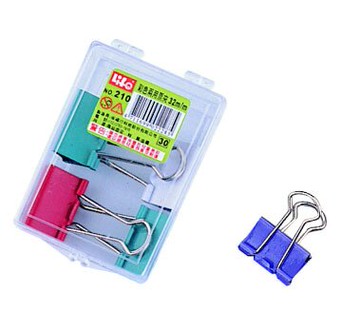 徠福 彩色 兩用 票夾 25mm 7支入/ 盒 NO.211