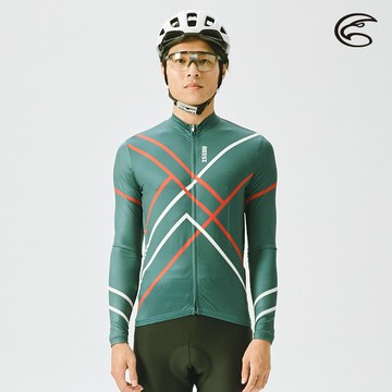 ADISI 男抗UV快乾長袖自行車衣ABL2192201 (M-2XL) 隕石灰 / 輕量 吸濕排汗 速乾 抗紫外線 防曬 反光