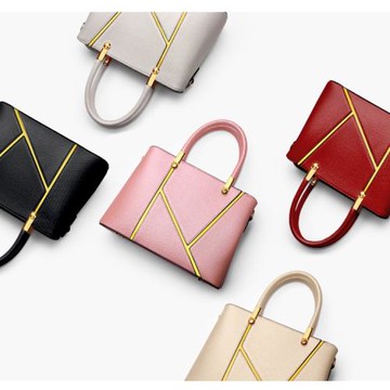 【Sp house】流星光芒大容量單肩手提皮革包兩件組(3色可選)