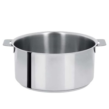 CRISTEL MUTINE系列不鏽鋼燉鍋-C16Q 法國製造 容量1.5L  16cm  銀色  1個