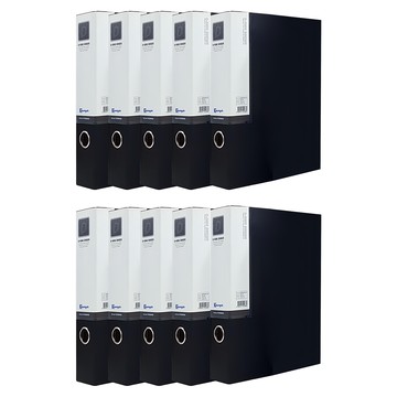 Youngoh 合紙D型環活頁夾 A4 7公分  黑色  10個