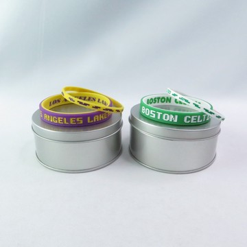 NBA 球隊手環套裝 2入盒裝 矽膠手環 NBABAL220-【iSport愛運動】