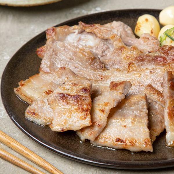 [凍]皮付き 豚バラスライス 約1kg(厚さ5mm)-メキシコ産 韓国焼肉 BBQ