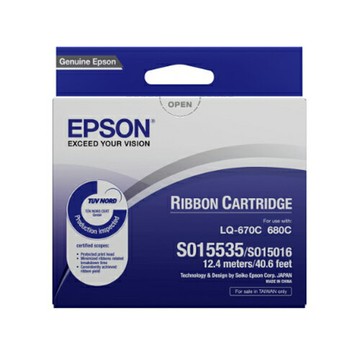 EPSON 原廠色帶 / 盒 S015535  LQ-680C LQ-670C｜領券最高折$220