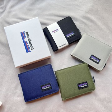 潮牌巴塔短夾男士帆布休閒多卡位卡包時尚工裝風日系零錢包女