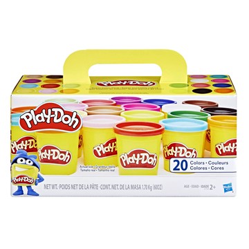 Hasbro 孩之寶 Play-Doh 培樂多 繽紛20色黏土組  多色  1.7kg  1組