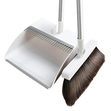 家適通 磁吸掃把組 長刮齒款  PP+鋁合金+PET刷絲+N50磁鐵材質  白灰色  1組