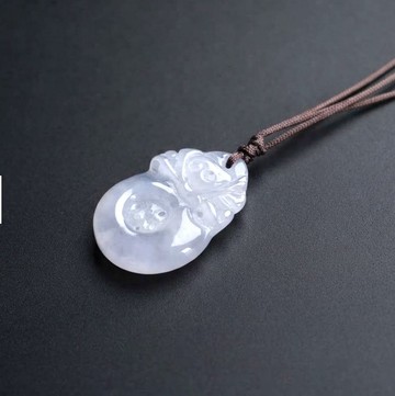 【福在眼前】冰種翡翠福貝項鍊 | 天然緬甸玉A貨翡翠 | 送禮