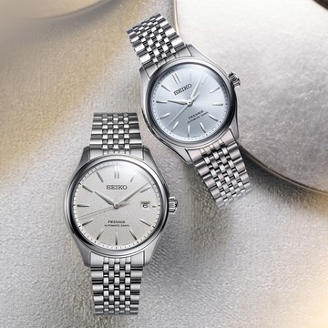 SEIKO 精工 Presage 高級互補色情侶機械錶 對錶(SPB463J1+SPB521J1/6R55-00H0S+6R51-00D0B)