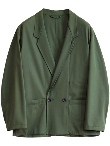 LEMAIRE - virgin wool blazer - men - Virgin Wool - 48 - Green