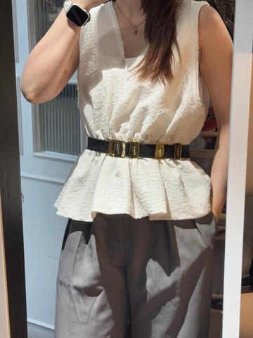 中古正品 Salvatore Ferragamo 黑金扣 腰帶 時尚單品 設計