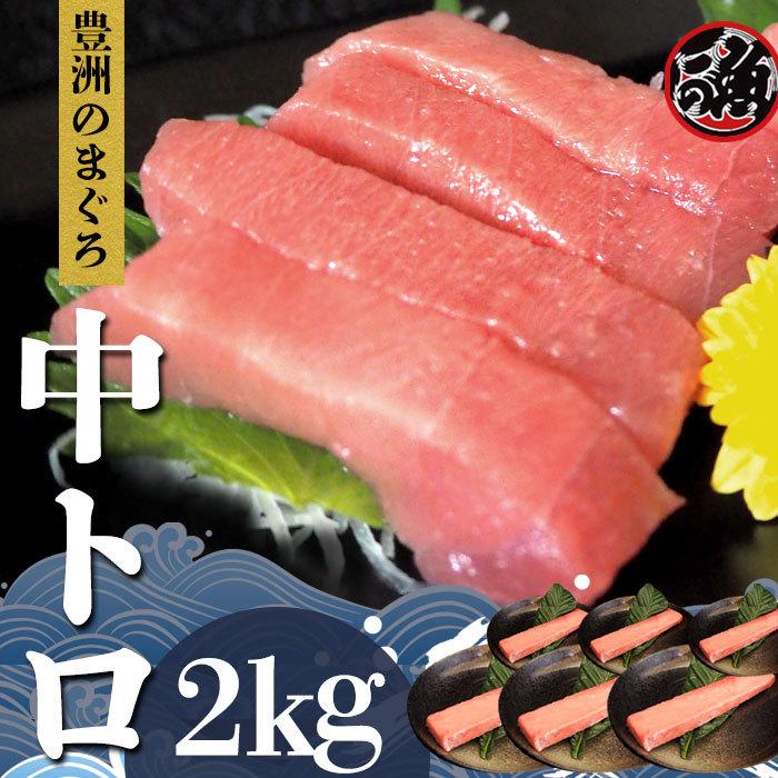 中とろ　2kg 特上  お刺身 トロ　 メバチ マグロ まぐろ 天然 国産