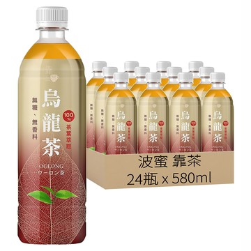 波蜜 靠茶 烏龍茶  580ml  24瓶