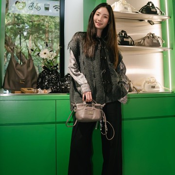 【DOUGHNUT】小水餃包 餃子包 側背包 斜背包 手機包 ER - 大象灰