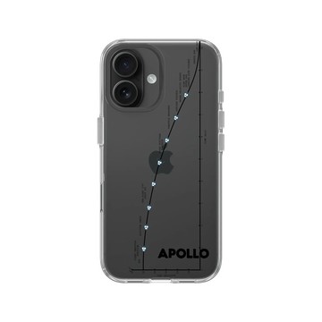iPhone 16 Clear Case（相機按鈕） 透明 - NASA - 阿波羅飛行計劃