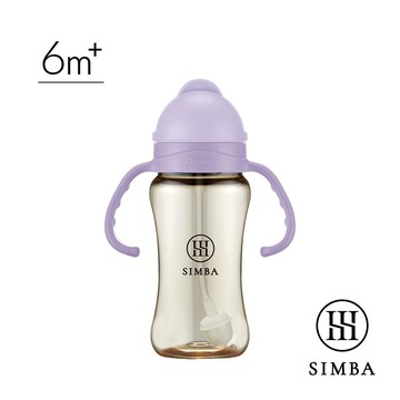 小獅王辛巴 蘊蜜鉑金PPSU防漏滑蓋學習水杯270ml(紫芙)