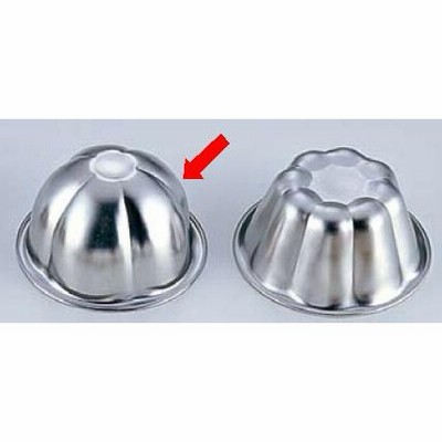 製菓用品・ゼリー型 お菓子作り・道具 ステンレス製 OD　18-8　ゼリーカップ　特大　梅　(8-1030-1901)