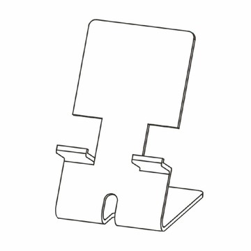 【徠福】手機 專用 支架 有線孔 8x9.5x15cmX厚3mm /個 NO.3202