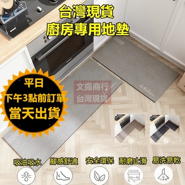 嘉義現貨 廚房防滑吸水吸油地墊 可擦洗 地墊 地毯 麂皮絨環保皮革 廚房防水墊 防滑墊