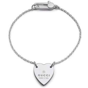 GUCCI 古馳 Trademark系列 心形手鍊 925純銀