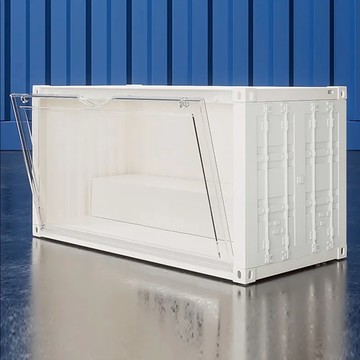 AOTTO 創意傢俱 貨櫃造型磁吸盲盒桌上收納箱 AL-606W  1個  35 x 17 x 19cm  白色