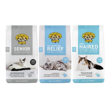 美國DR.ELSEY’S超級博士貓艾歐-貓砂-水晶貓砂不沾藍/敏感藍/養生灰 (3.6kg)8lb x 2入組｜艾爾博士