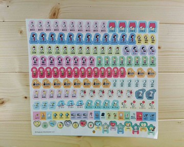【震撼精品百貨】史奴比Peanuts Snoopy  貼紙-綜合生日 震撼日式精品百貨