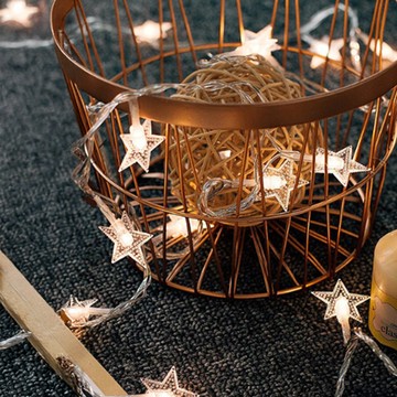 半島良品 造型裝飾燈串 20頭  星星 白色  1個