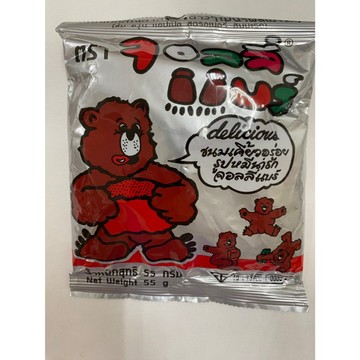 泰國小熊形狀綜合水果軟糖55克