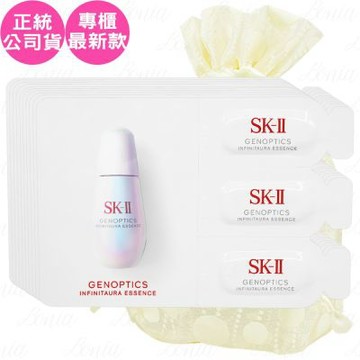 SK-Ⅱ 光蘊恆璨煥亮精華(0.7ml*3)*10旅行袋組(公司貨)