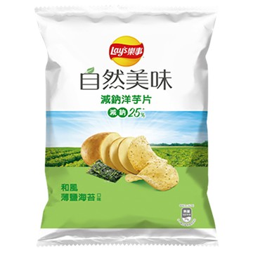 自然美味洋芋片/和風薄鹽海苔/70g