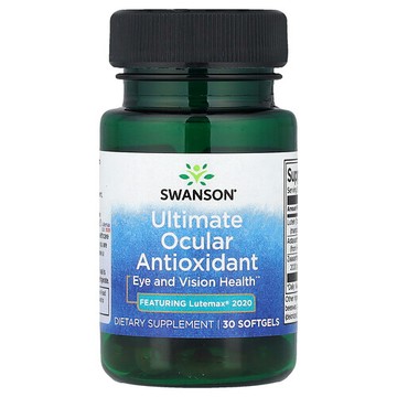 Swanson Vitamins, 高級眼部抗氧劑，30 粒軟凝膠