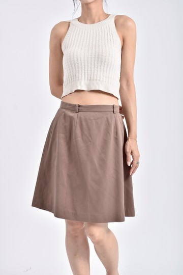 (S) ifA字棕色短裙