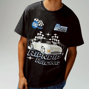 RIPNDIP RIPNRACE TEE 水洗黑 短袖T恤 中指貓 台灣總代理-ALL