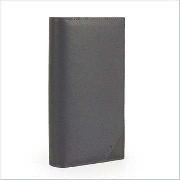 截角十字紋拉鏈長夾[N-653-Q1-M]