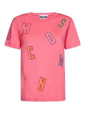 Moschino CROCHET LETTERING T-shirt