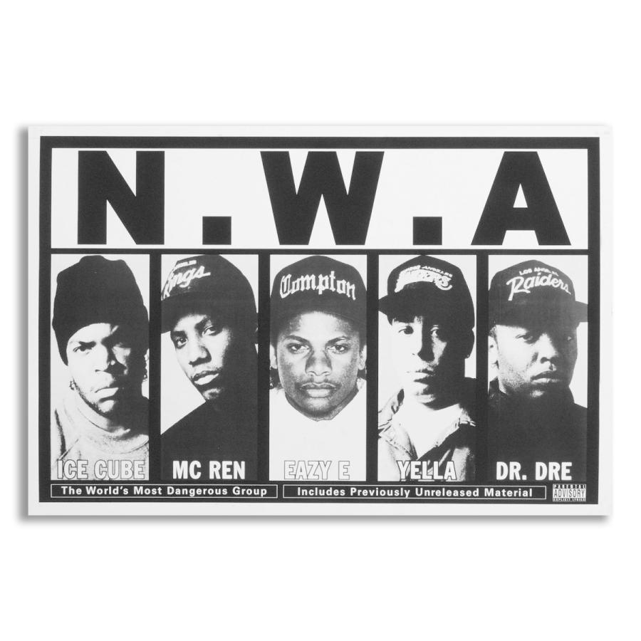 ポスター ボード パネル フレーム 70x50cm 海外 ヒップホップ ラッパー グッズ 写真 雑貨 アイス キューブ Eazy E ドレー NWA