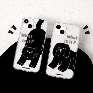 AUG8 STORE 啥事啊 what is it 寵物貓狗iPhone手機殼 雙層立體