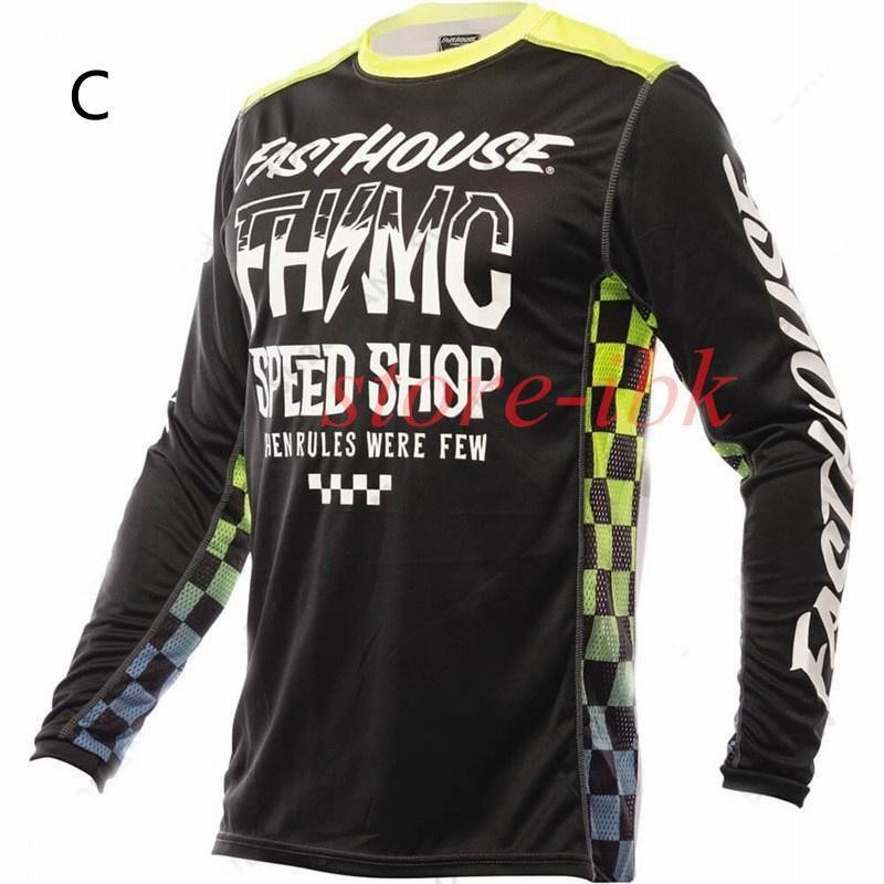 オフロード お洒落 モトクロスジャージ 長袖 Tシャツ 春夏秋