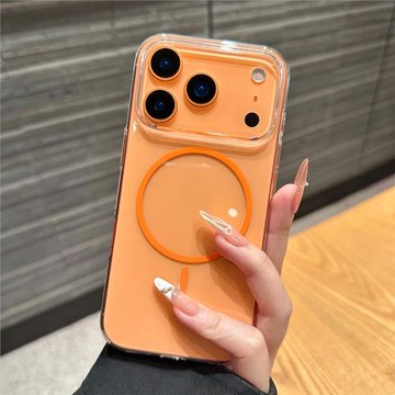 適用蘋果17pro手機殼iphone16promax細圈磁吸15新款14透明簡約13超薄16pro高級感15plus全包防摔17air保護套