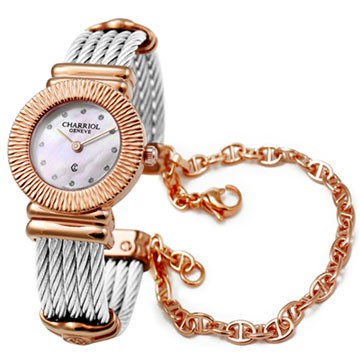 ST-TROPEZ 可拆式太陽框玫瑰金粉色貝母款028IP 540 462 x25mm