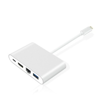 TYPE-C 轉 HDMI + 網卡 + USB + TYPE-C