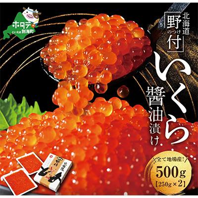 ふるさと納税 別海町 北海道産 鮭 いくら 醤油漬け 500g 小分け 2パック